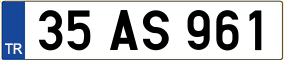 Trailer License Plate